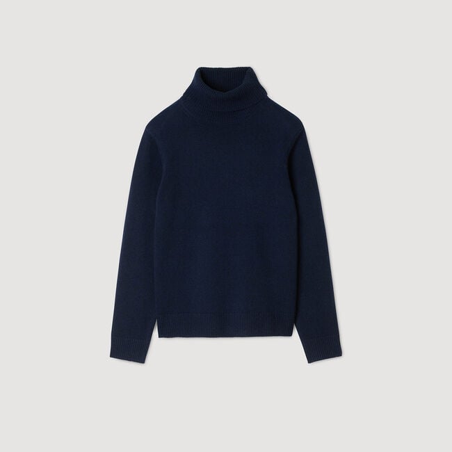 Wool and cashmere turtleneck jumper