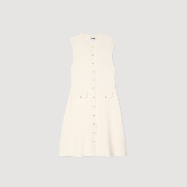 Kurzes Kleid aus Rippenstrick