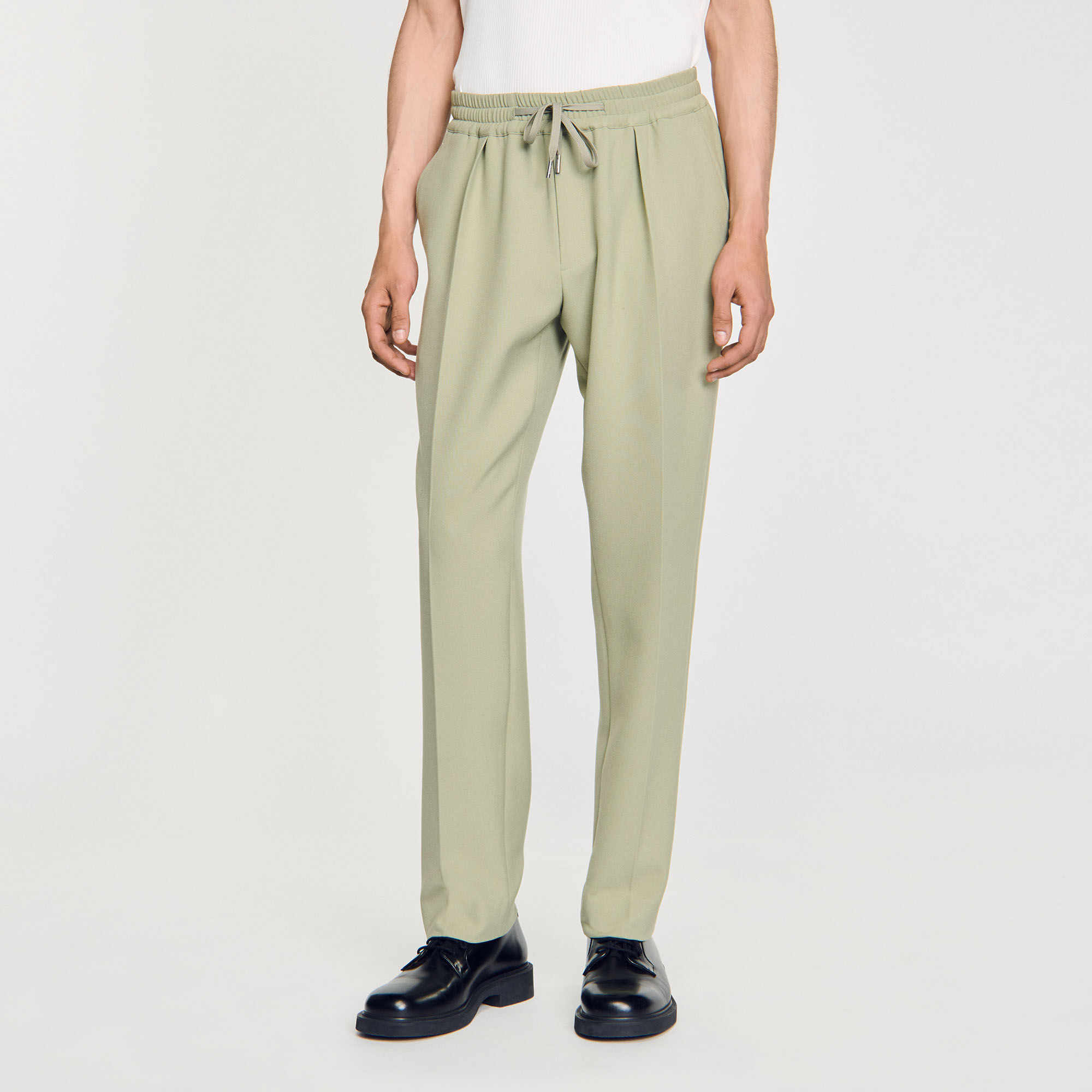 Gerade Hose mit Gummizug