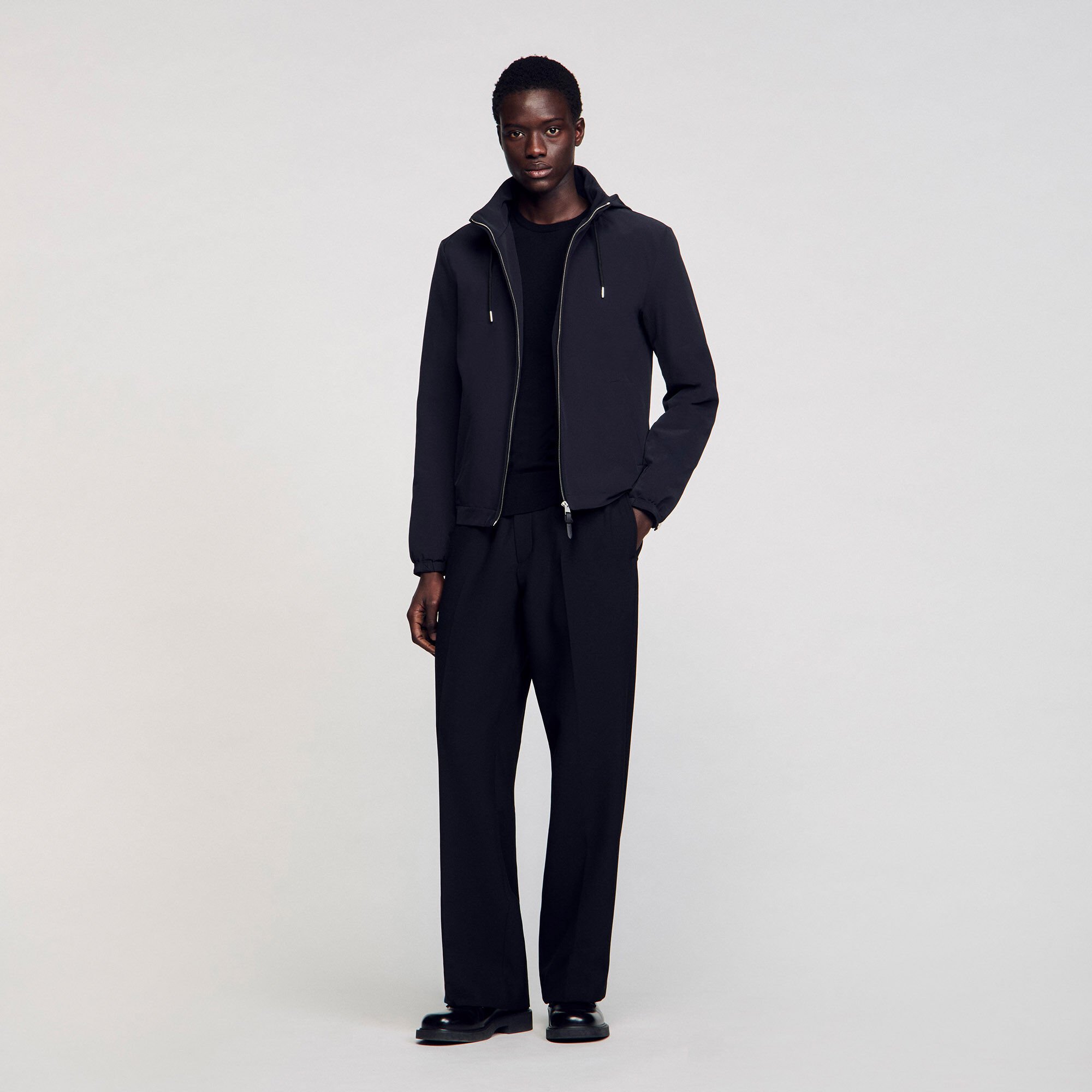 Blouson zippé à capuche