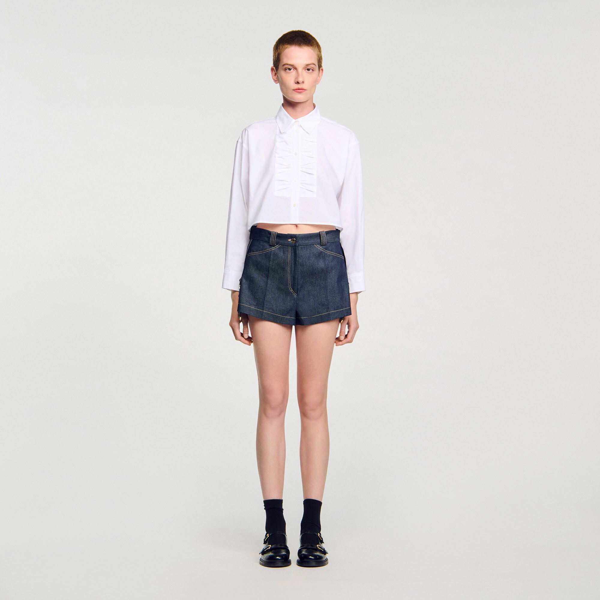Denim shorts