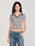 Striped polo shirt