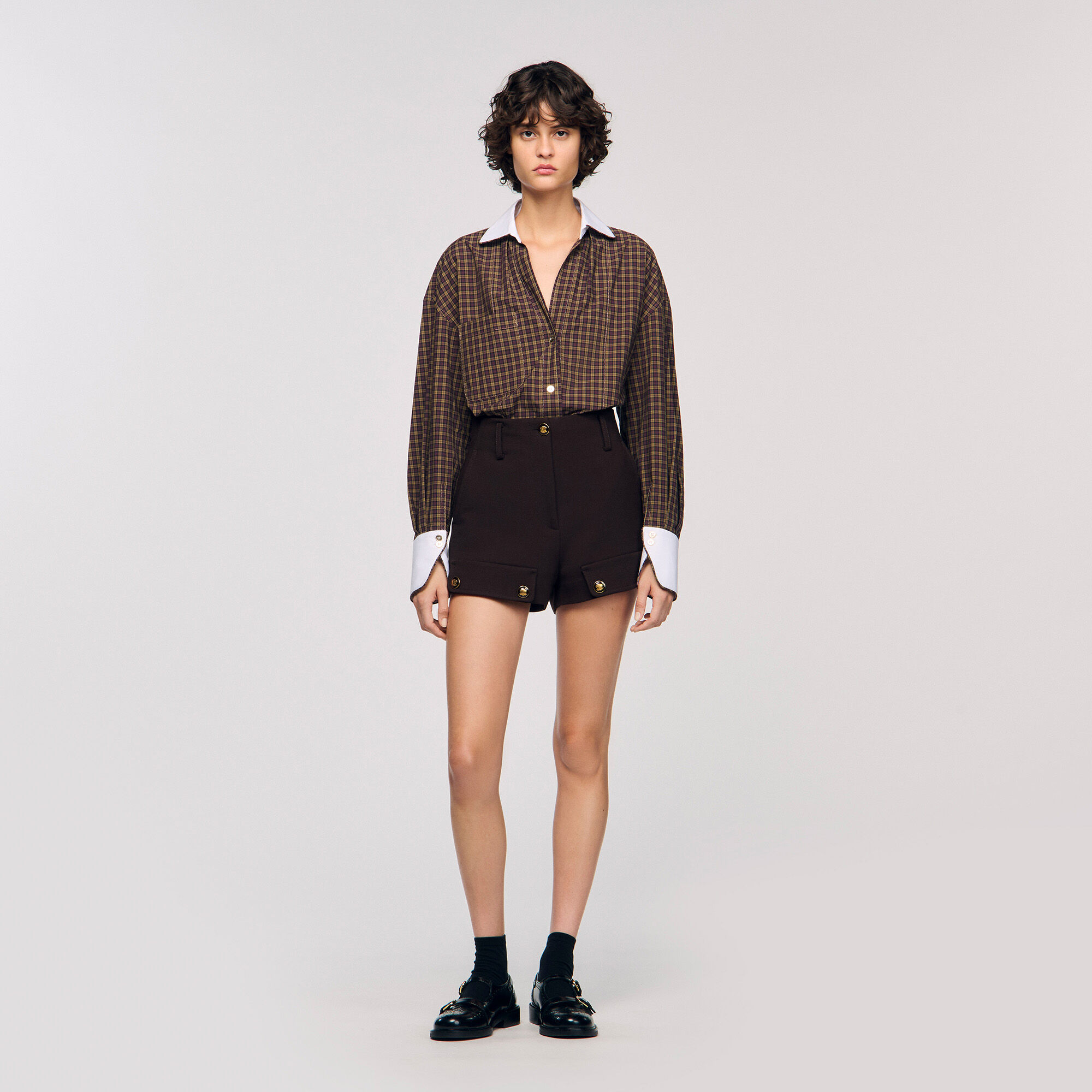 Chemise bicolore à carreaux Chemise bicolore à carreaux