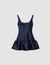 Robe courte en satin