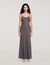 Langes Lingerie-Kleid mit Blumen