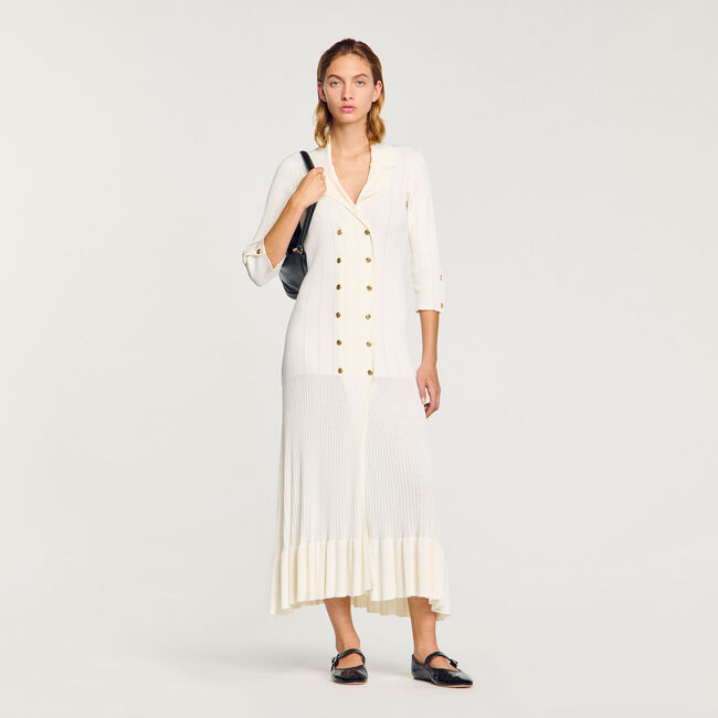 Langes Strickkleid