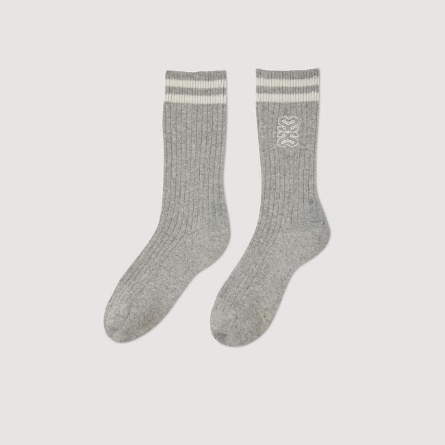 Socken mit S-Muster