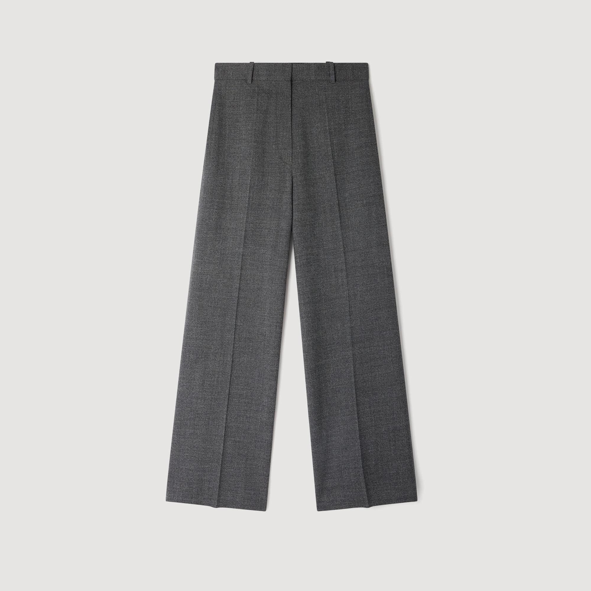 Straight and wide trousers