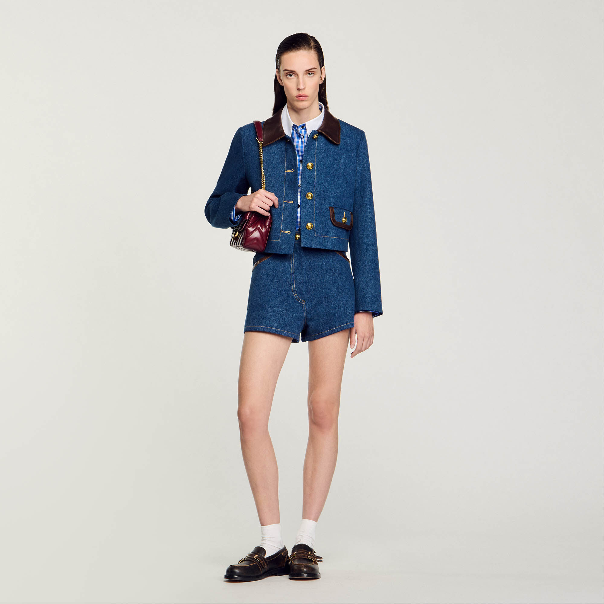 Veste en jeans sandro shop