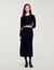 Short rhinestone velvet knit cardie