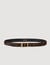 Ceinture en cuir effet pony