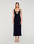 Robe longue cœur strassé