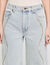 Jeans mit Strassstreifen