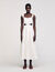 Lace trim maxi dress