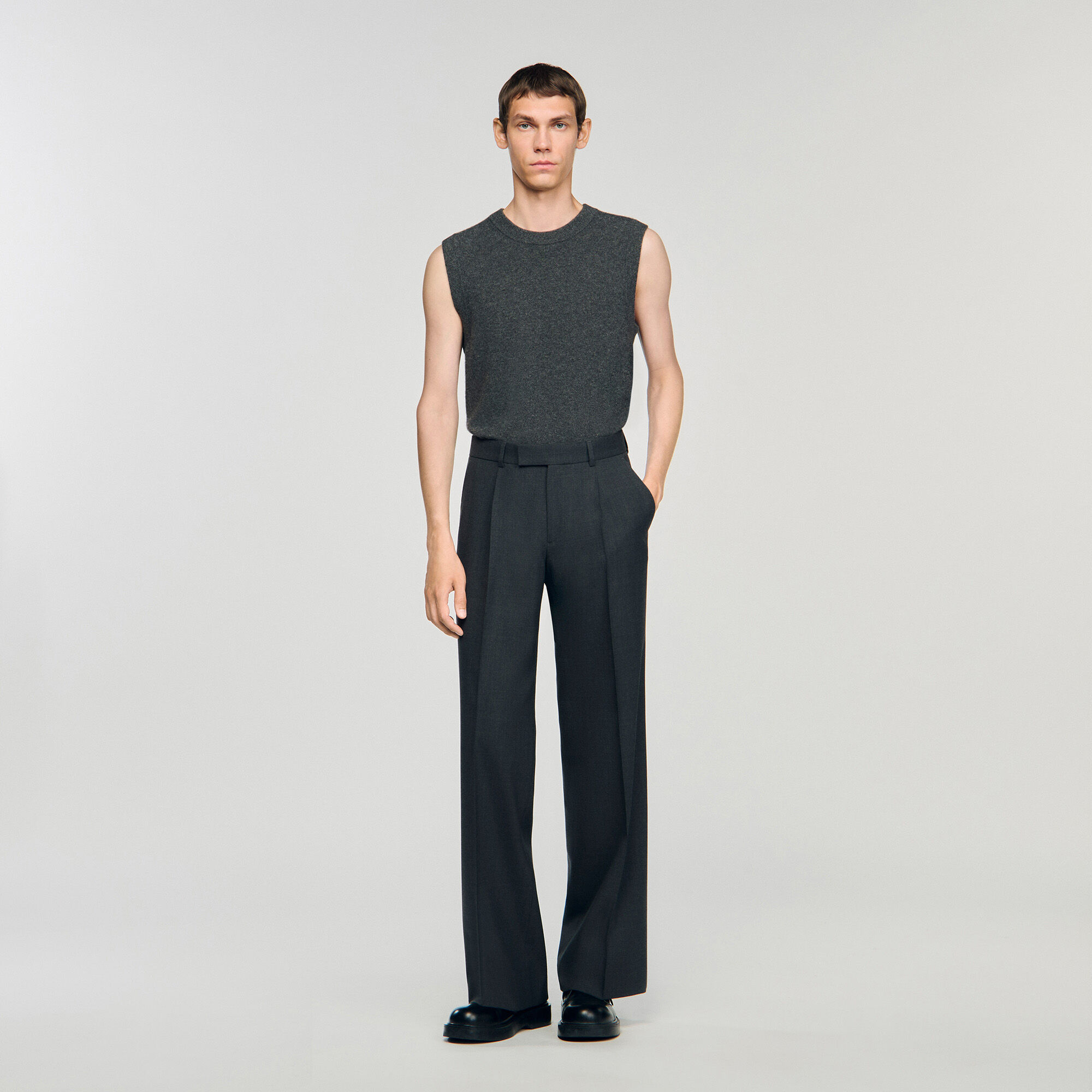 Pantalon de costume en laine