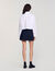 Cropped poplin shirt