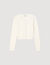 Kurzer Cardigan aus Rippstrick