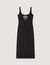 Robe longue cœur strassé