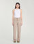 Knit rhinestone-covered trousers