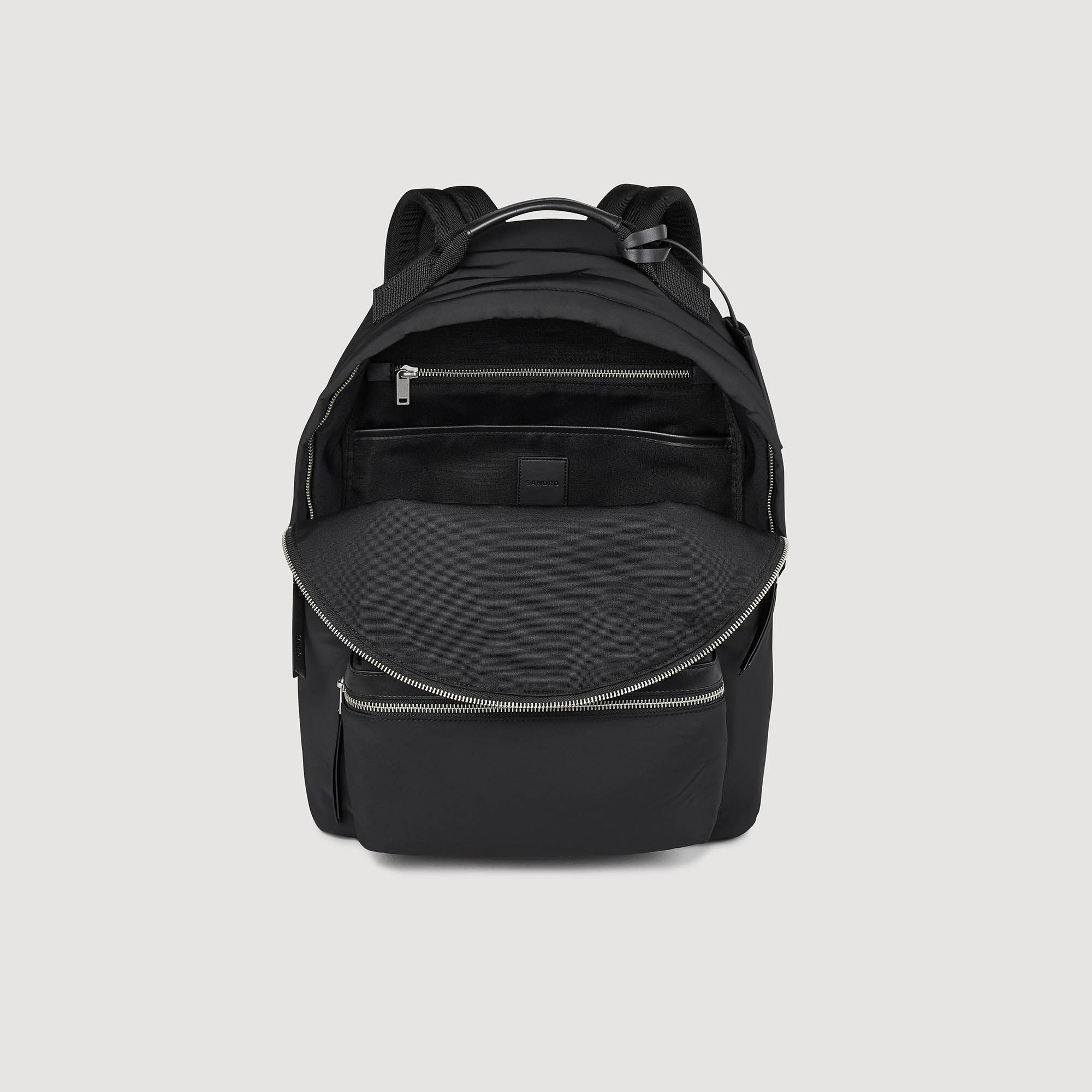 Rucksack aus Canvas und Leder