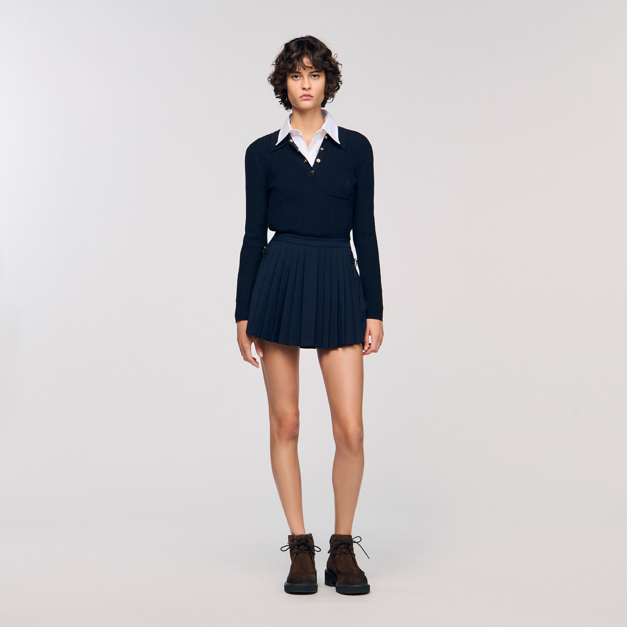 Jupe short à plis