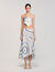 Spiral-motif maxi skirt