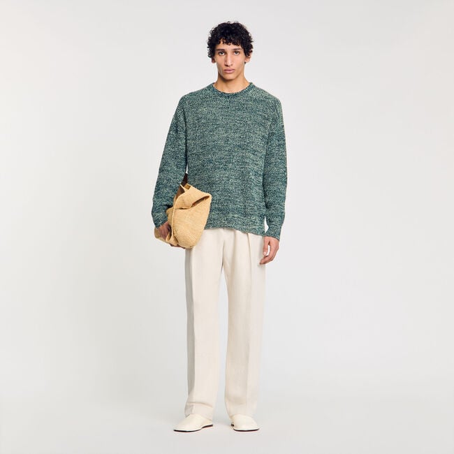 Pull en maille chenille