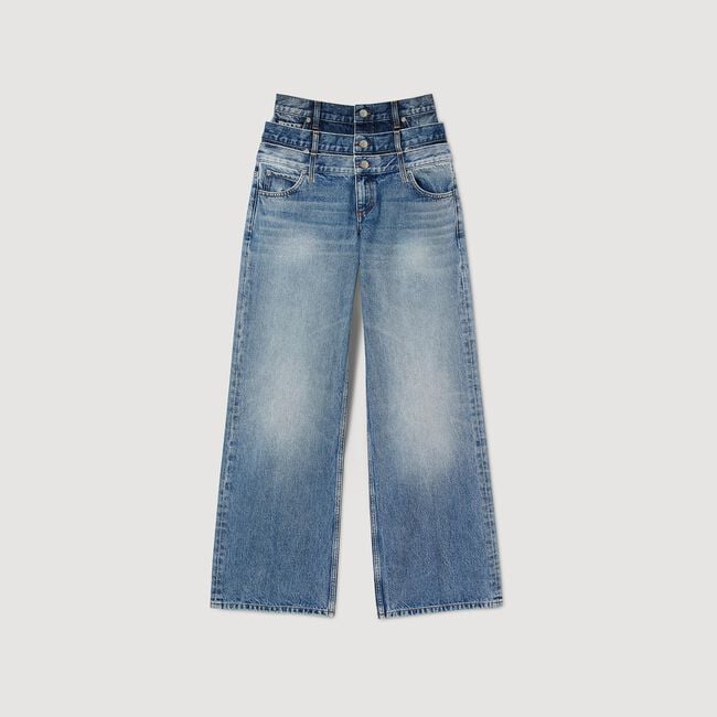 Jeans mit dreifachem Hosenbund
