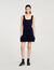 Kurzes Strickkleid mit Volant