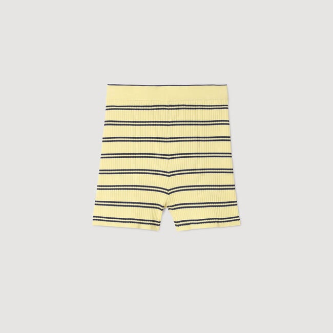 Gestreifte Strickshorts