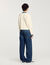 Cardigan mit Denim-Details