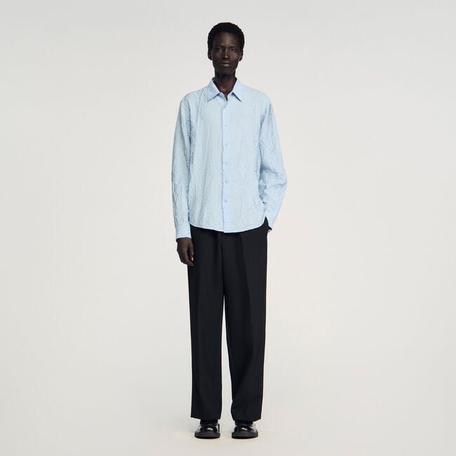 Chemise effet froissé
