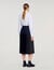 Long pleated skirt