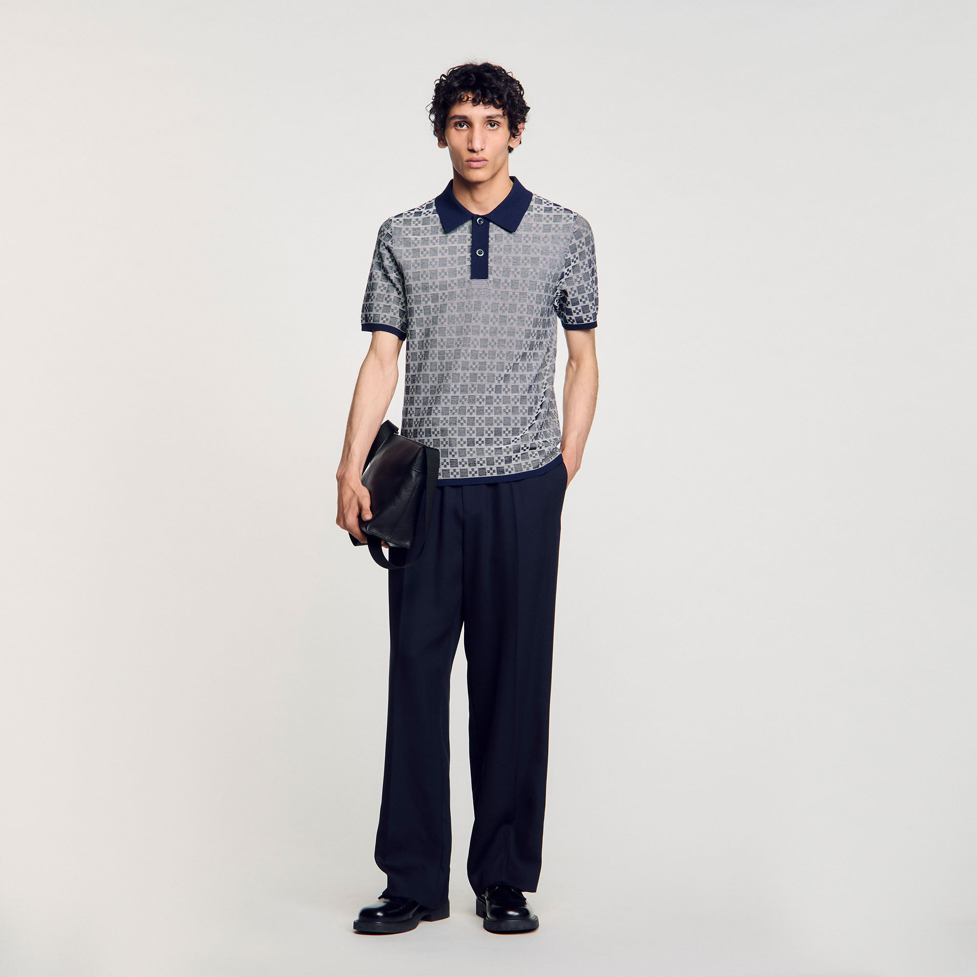 Poloshirt mit „Square Cross“-Muster