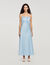 Robe longue satin&eacute;e 