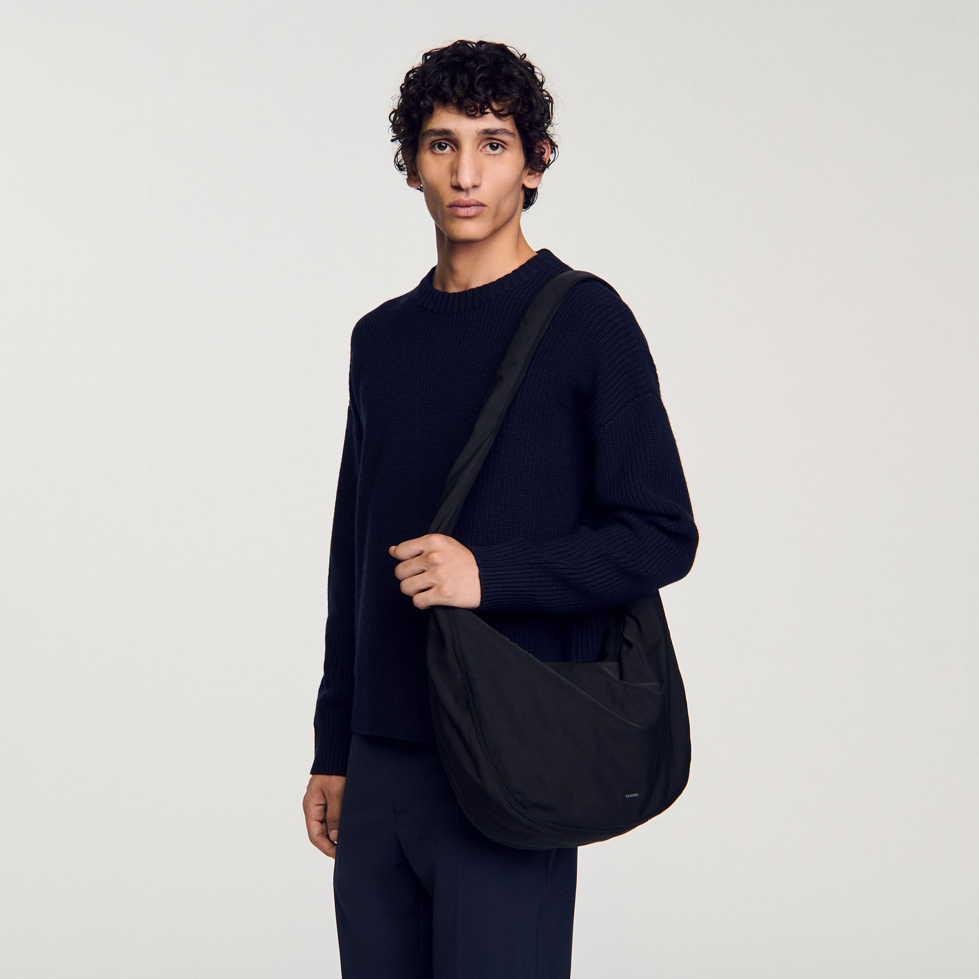 Große Hobo-Tasche aus Nylon