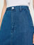 Langer Jeansrock mit Strassbesatz