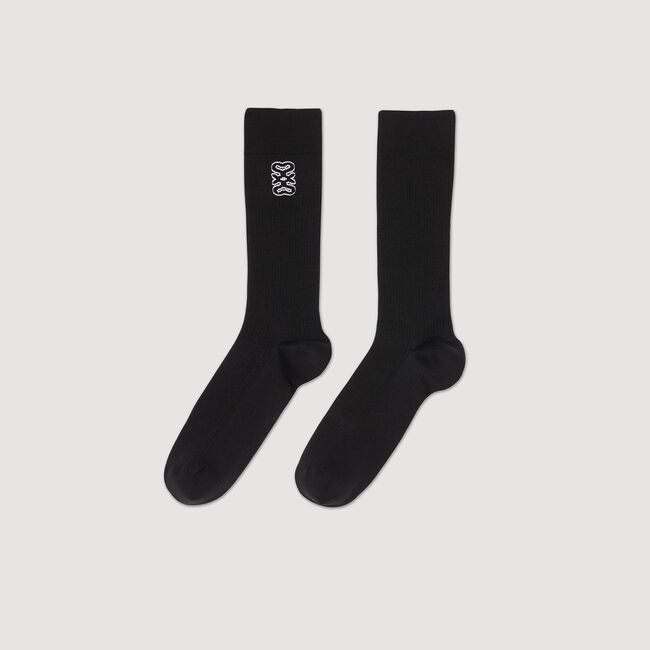 Chaussettes brodées