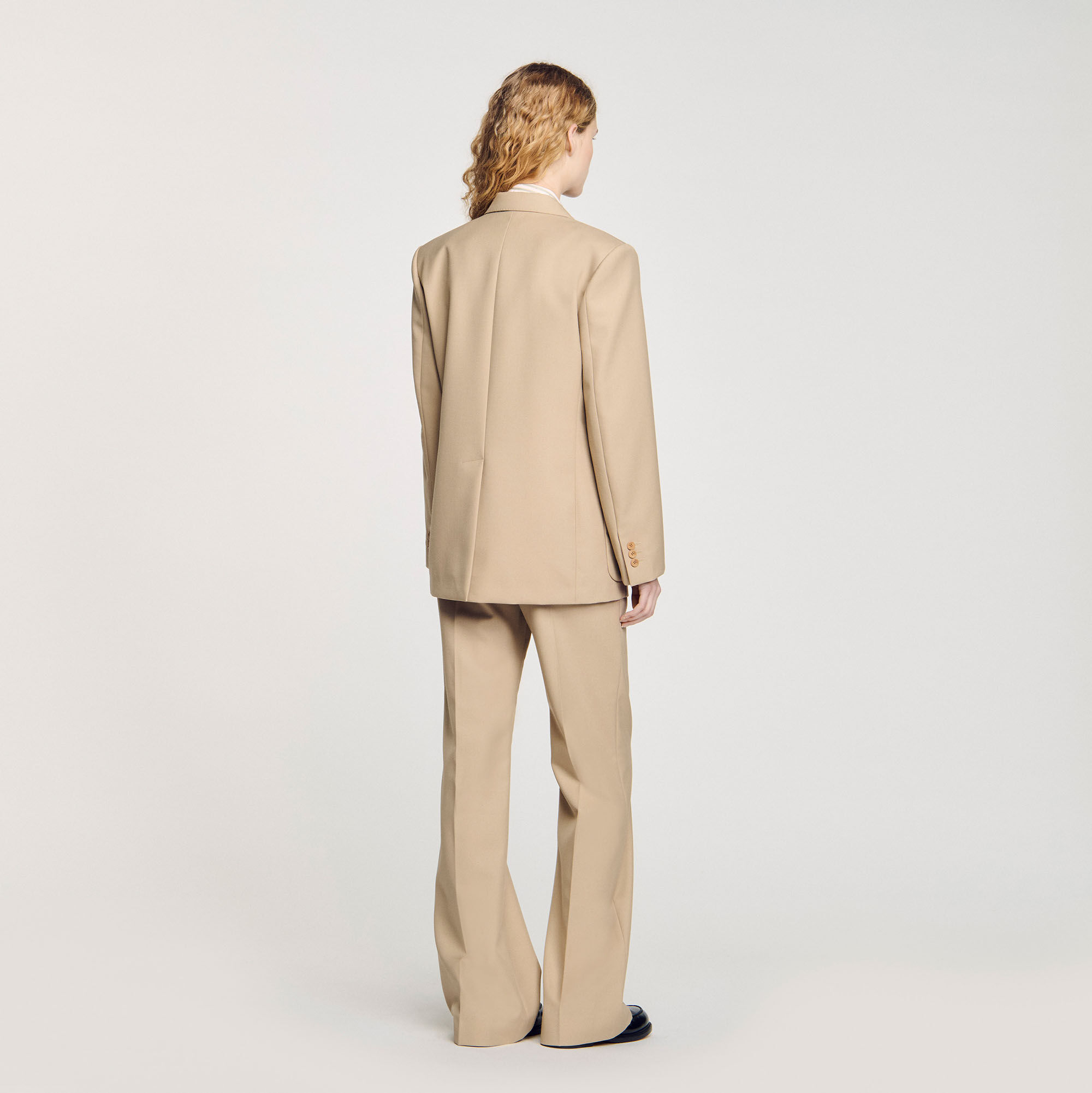 Double-breasted suit jacket white / beige For Women | Sandro