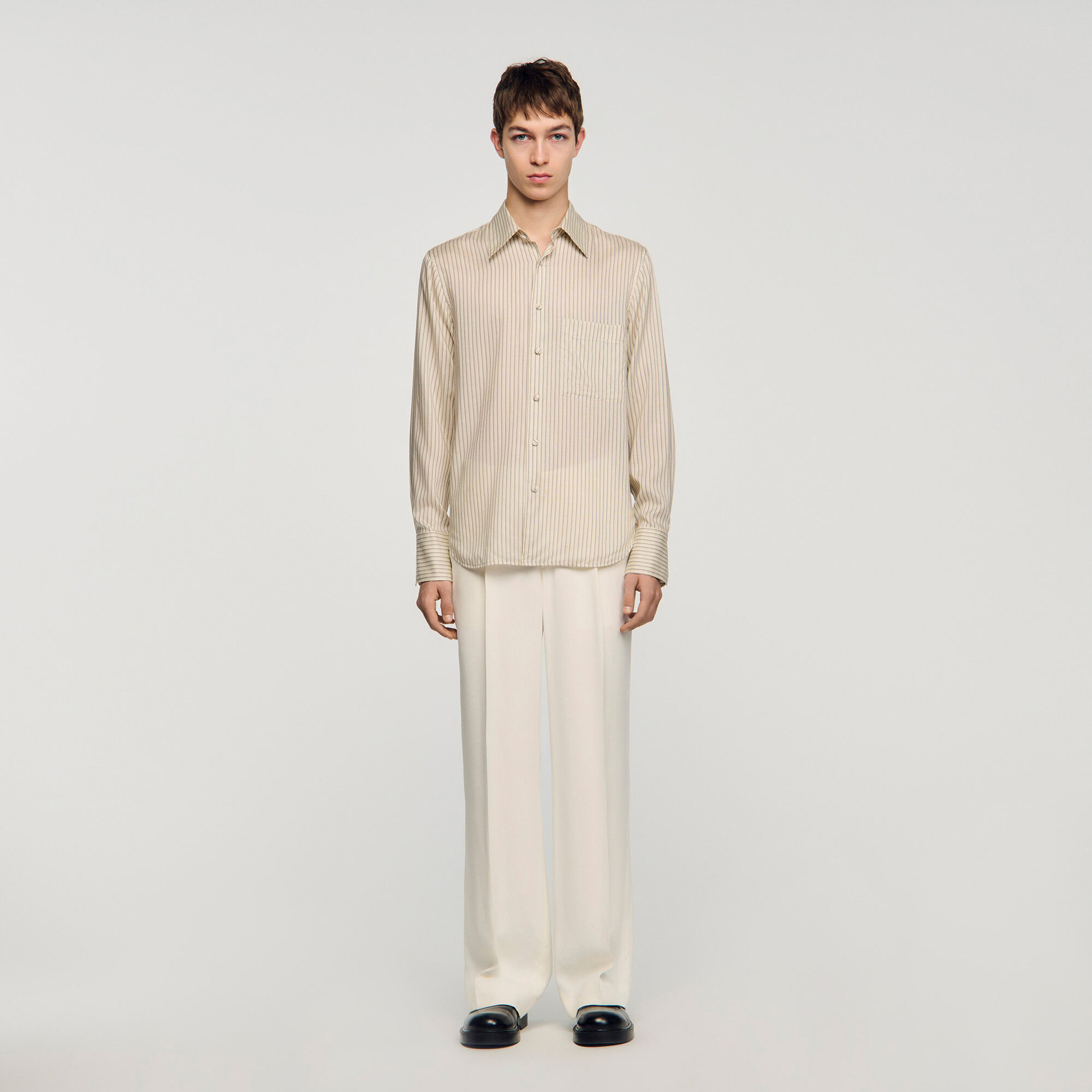 Chemise fluide &agrave; rayures