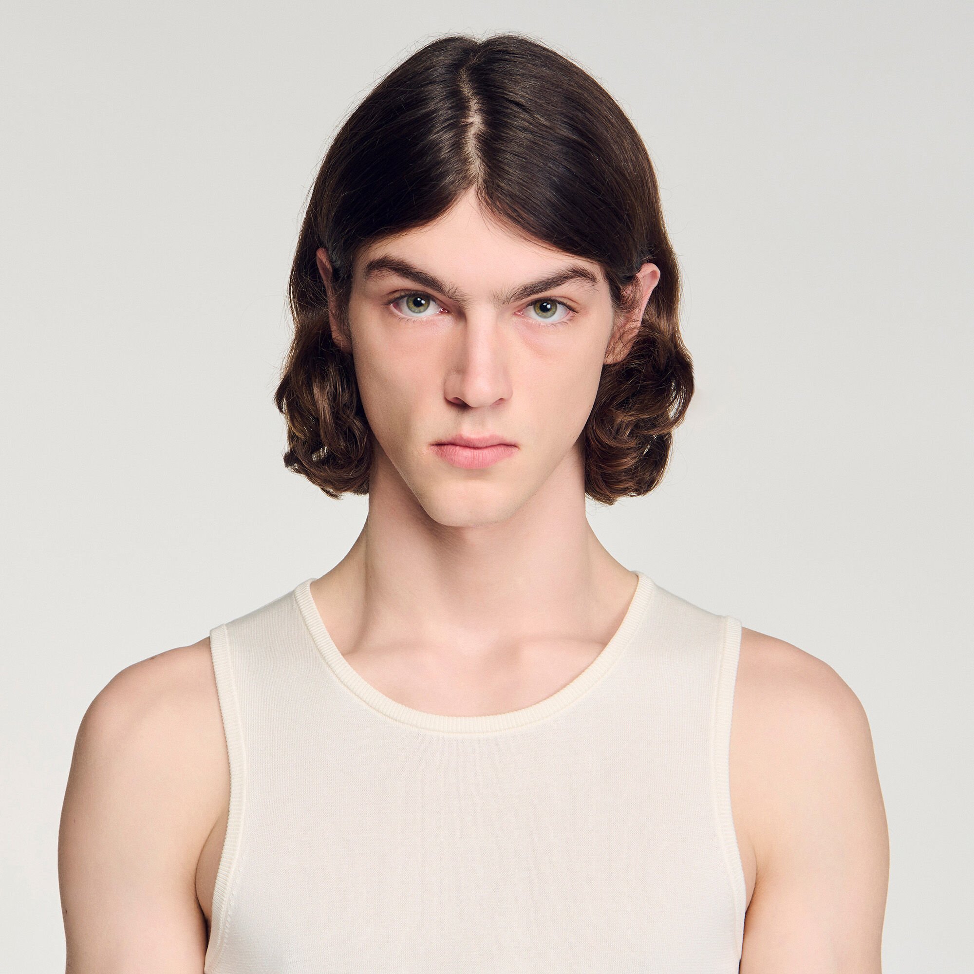 D&eacute;bardeur en maille col rond