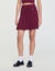 Short pleated knit skirt