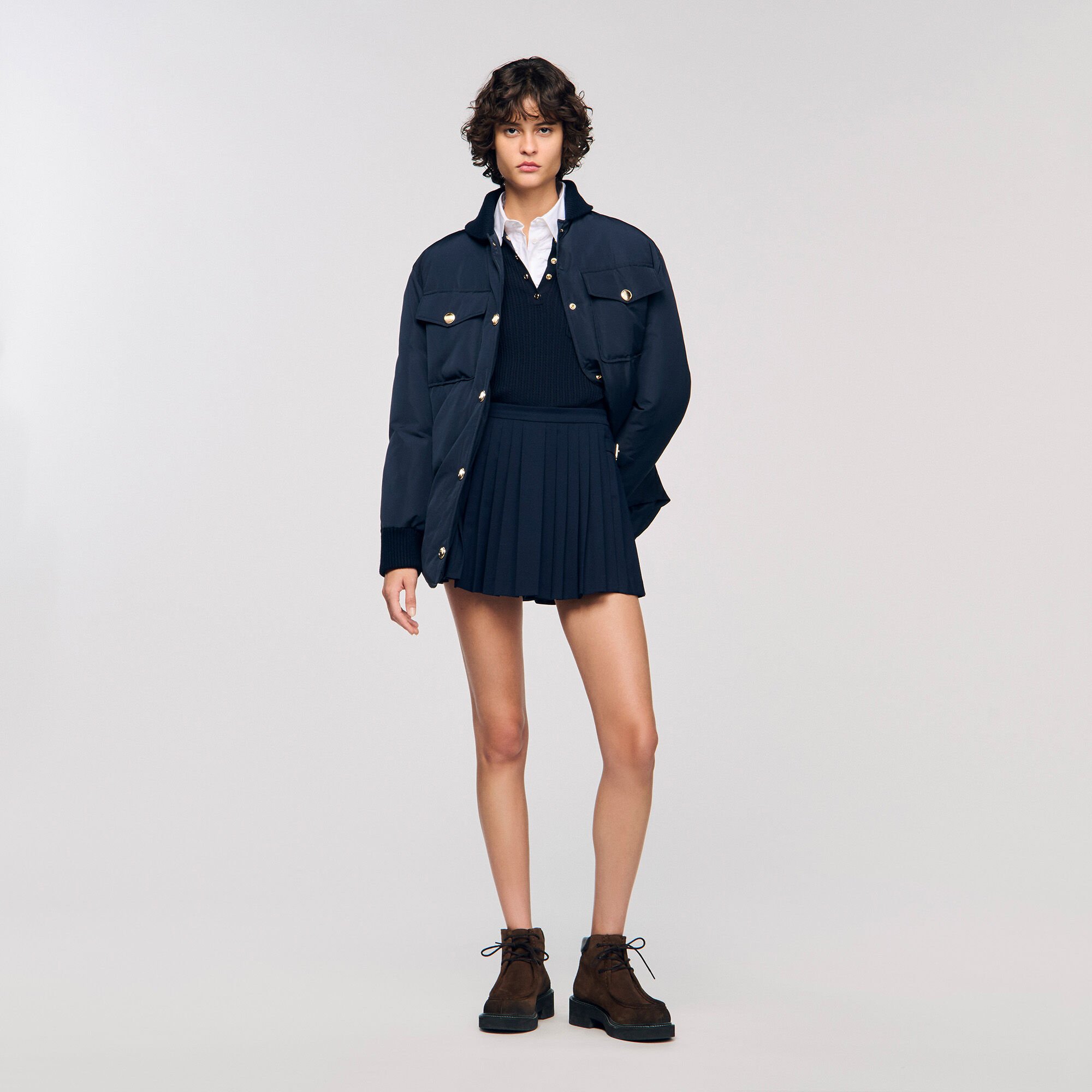 Jupe short à plis