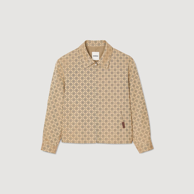 Blouson zippé square cross