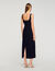 Robe longue cœur strassé