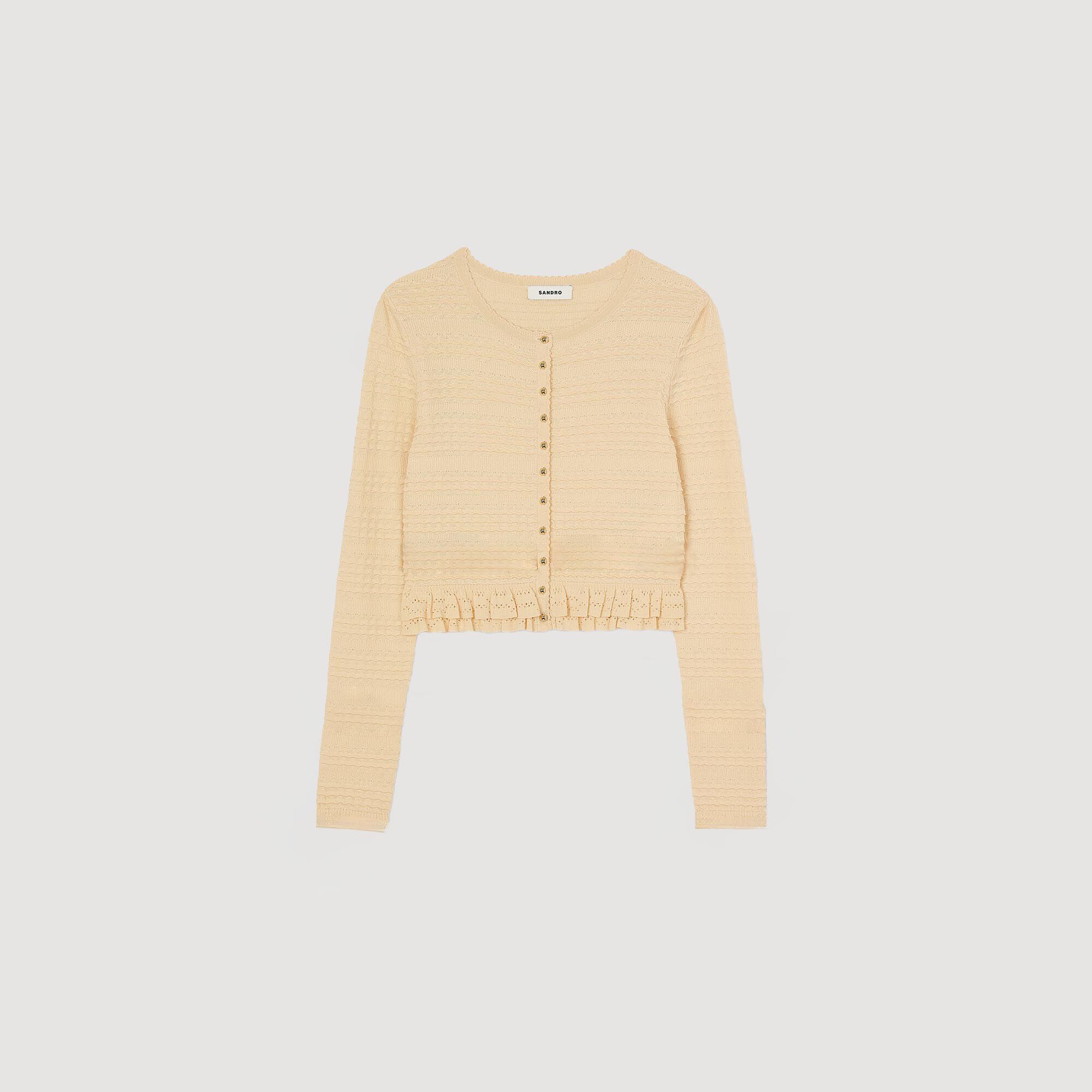 Cardigan à volants