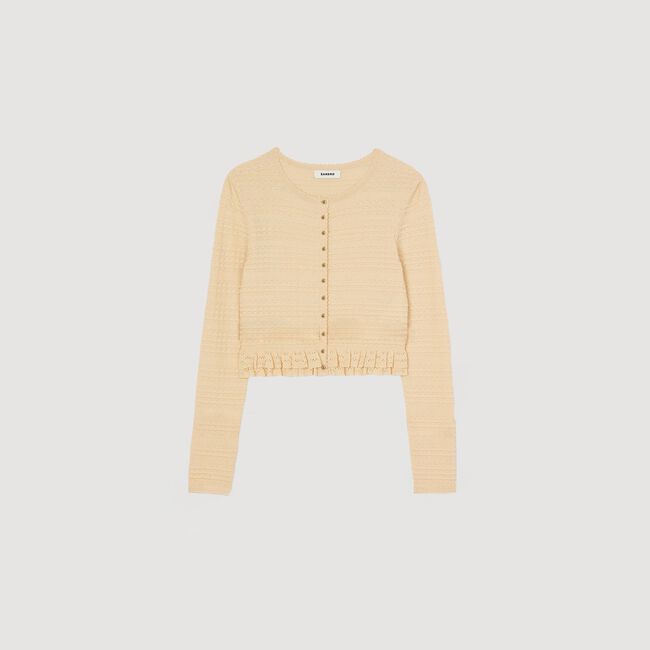 Cardigan mit Volants
