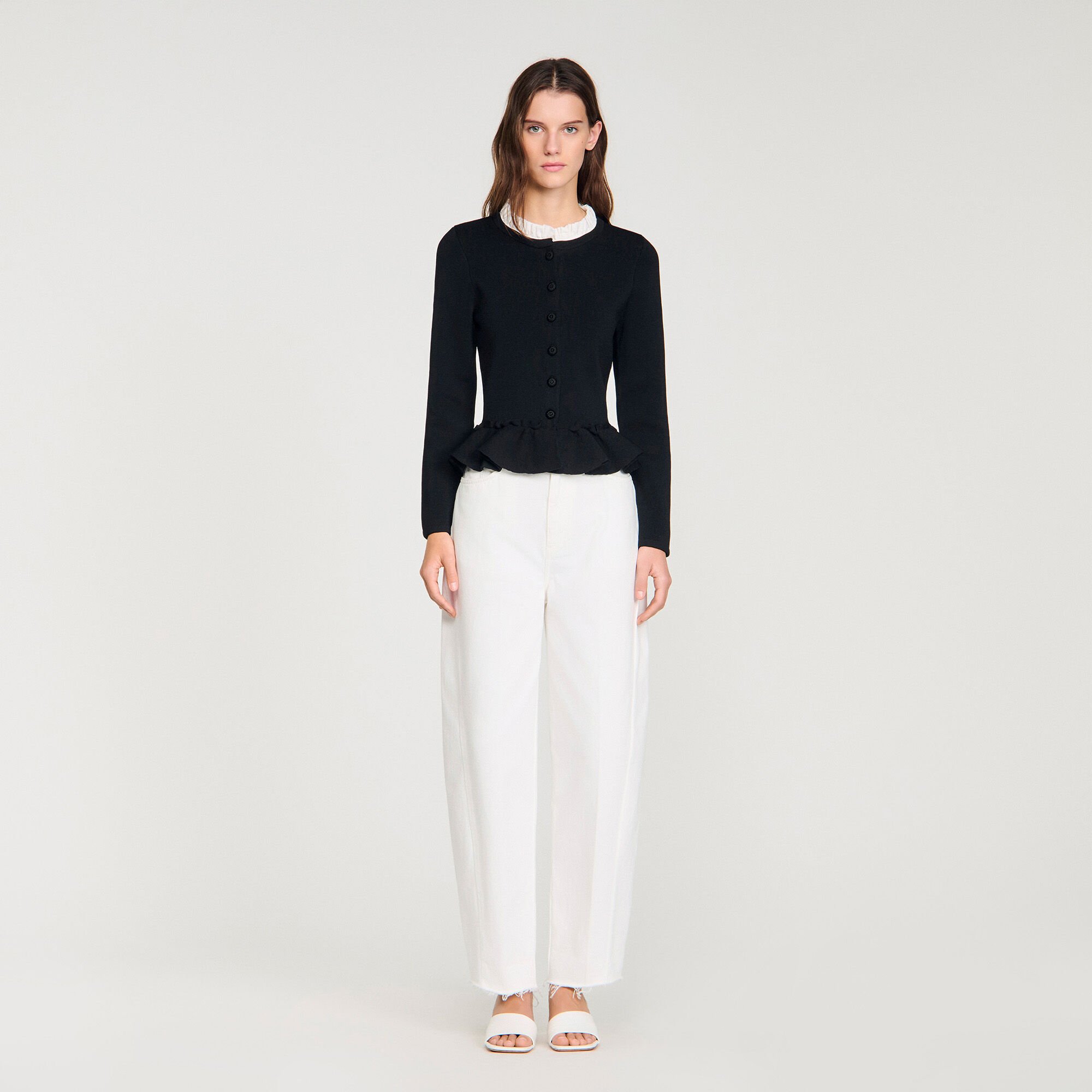 2-in-1 Cardigan: Kragen & Schößchen