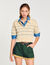 Pull polo à rayures