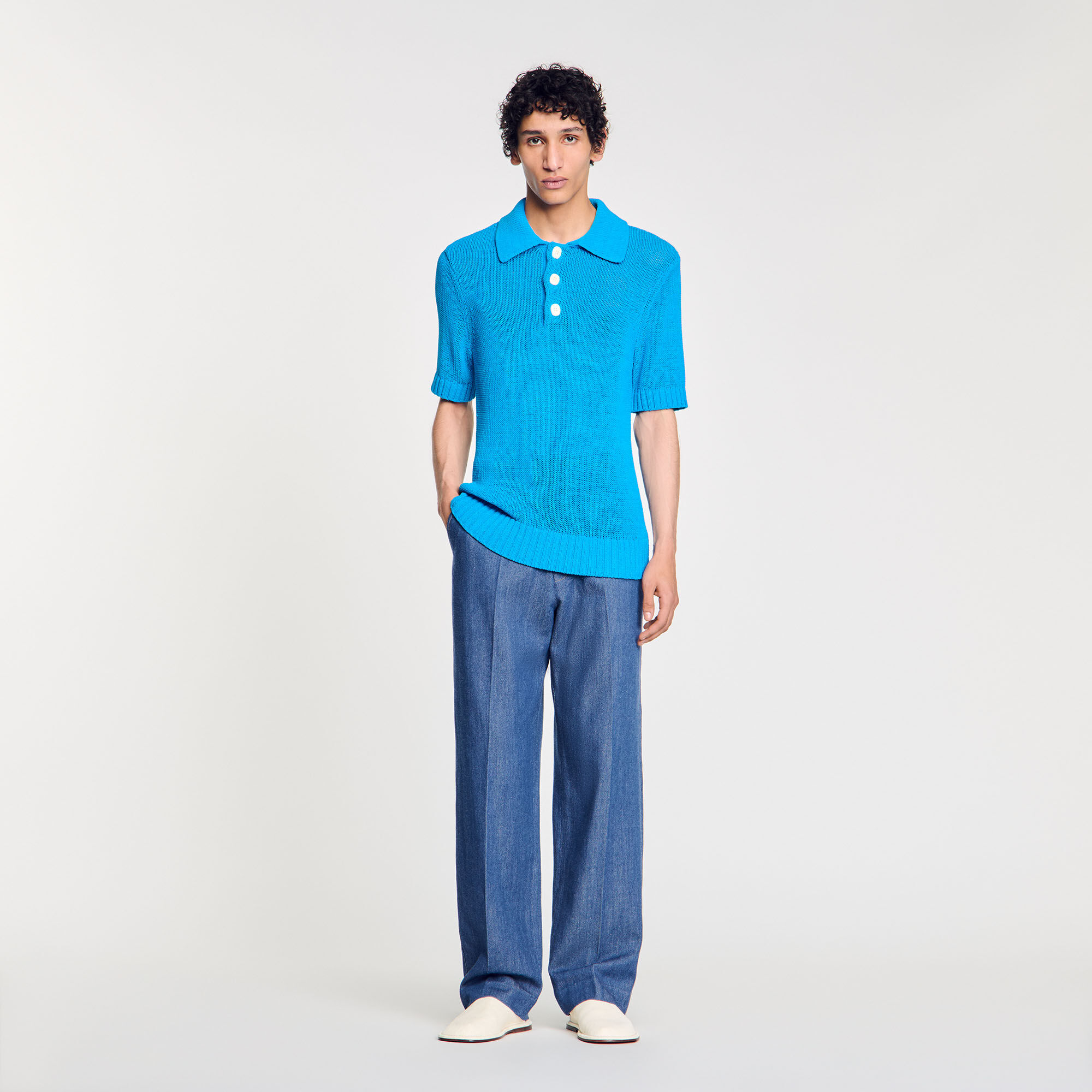 Poloshirt aus Strick